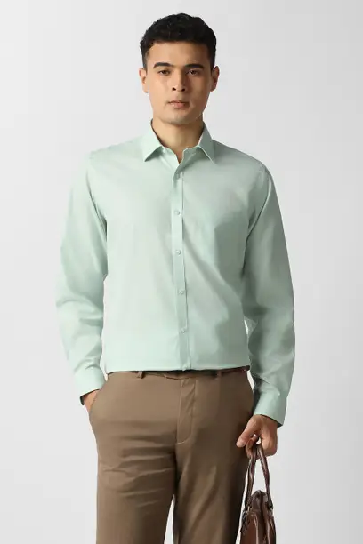 Van Heusen - Comfort Fit Plain Poplin Shirt